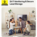 Фото Мережева камера Baseus Security P1 Indoor Camera 3K White EU(S0TV012132) WiFi,2560*1440,360°,MicroSD #15