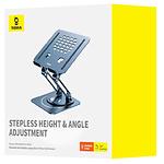 Фото Підставка під ноутбук Baseus UltraStable Pro Series Rotatable and Foldable Gray (B10059900811-01) #1