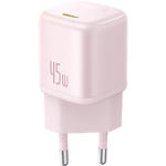 Фото Мережевий ЗП Baseus P10176800413-00 Pink PicoGo GaN Fast Charger, Type-C, PD 45W, QC #5