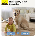 Фото Мережева камера Baseus Security P1 Indoor 2K White EU (S0TV012132) WiFi, 2304*1296, 108°, MicroSD #9