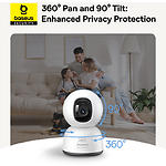 Фото Мережева камера Baseus Security P1 Indoor 2K White EU (S0TV012132) WiFi, 2304*1296, 108°, MicroSD #12