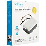 Фото Зовнішній акумулятор Power Bank VEGER VG-W1151-B Black, Wireless charging, 10000mAh, PD20W, QC3.0 #1