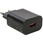 Мережевий ЗП Choetech (Q5003-EU-BK) USB-A, QC3.0, 18W, Black - фото