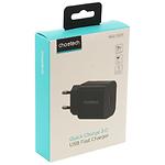 Фото Мережевий ЗП Choetech (Q5003-EU-BK) USB-A, QC3.0, 18W, Black #2