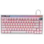 Клавіатура A4tech Bloody AT75 White, механична ігрова Alpha Optical Switch, RGB, USB - фото