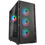 Корпус Cougar Airface Pure RGB Black, Midi Tower, скляне вікно, без БЖ - фото