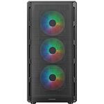 Фото Корпус Cougar Airface Pure RGB Black, Midi Tower, скляне вікно, без БЖ #1