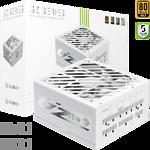 Фото Блок живлення GAMEMAX GZ 1000G WH, ATX3.1 & PCIe5.1, 1000W, модульний, 80+Gold, fan 135мм #1