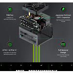 Фото Блок живлення GAMEMAX GS 850G V25, SFX 850W, 92мм. вент, 80+Gold, fully modular #12