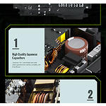 Фото Блок живлення GAMEMAX GS 750G V25, SFX 750W, 92мм. вент, 80+Gold, fully modular #13