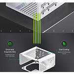 Фото Блок живлення GAMEMAX GS 750G WH V25, SFX 750W, 92мм. вент, 80+Gold, fully modular #11