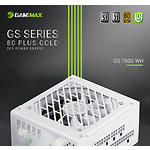 Фото Блок живлення GAMEMAX GS 750G WH V25, SFX 750W, 92мм. вент, 80+Gold, fully modular #12