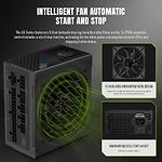 Фото Блок живлення GAMEMAX GS 650G V25, SFX 650W, 92мм. вент, 80+Gold, fully modular #3