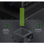 Фото Блок живлення GAMEMAX GS 650G V25, SFX 650W, 92мм. вент, 80+Gold, fully modular #10