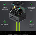 Фото Блок живлення GAMEMAX GS 650G V25, SFX 650W, 92мм. вент, 80+Gold, fully modular #13