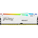 Зображення DDR-5 16GB 6800МГц Kingston FURY Beast White RGB (KF568C34BWEA-16) AMD EXPO Фото DDR-5 16GB 6800МГц Kingston FURY Beast White RGB (KF568C34BWEA-16) AMD EXPO