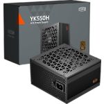 Блок живлення PcCooler YK550H Black (P3-YK550H-B1HWBK1-EU) 550W, 80+BRONZE, fun 135мм - фото