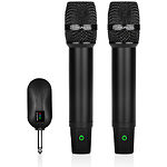 Зображення Набір мікрофонів REAL-EL KM-850 (EL121900002) бездротових динамічних, джек 6,35 мм, Type-C Фото Набір мікрофонів REAL-EL KM-850 (EL121900002) бездротових динамічних, джек 6,35 мм, Type-C