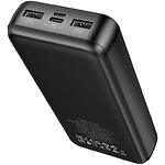 Фото Зовнішній акумулятор Power Bank Hoco J128A 20000mAh Black (6942007621175) 12W, фонарик #2