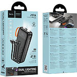 Фото Зовнішній акумулятор Power Bank Hoco J151A 20000mAh Black (6942007653374) 12W, 4 cables, Фонарик #1
