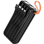 Фото Зовнішній акумулятор Power Bank Hoco J151A 20000mAh Black (6942007653374) 12W, 4 cables, Фонарик #2