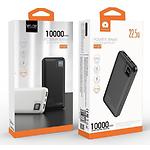 Фото Зовнішній акумулятор Power Bank WUW Y137 Black, 10000mAh, QC, PD 22.5W #1