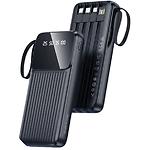 Фото Зовнішній акумулятор Power Bank BOROFONE BJ76 Smart Black (6941991120046) 10000mAh, 10W, 4 кабеля #4