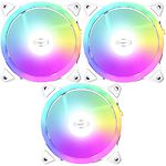 Вентилятор 120мм PCCOOLER F3 T120 ARGB 3 IN 1 KIT WH, набір 3шт, 500-1800об/хв, 4-pin, Hydo-Bearing - фото