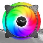 Зображення Вентилятор 120мм PCCOOLER FX-120-3 BK, Static RGB, 1200об/хв, 3 pin + 4 pin, Rifle-Bearing Фото Вентилятор 120мм PCCOOLER FX-120-3 BK, Static RGB, 1200об/хв, 3 pin + 4 pin, Rifle-Bearing