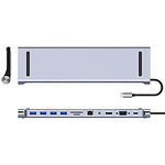 Фото Концентратор HUB USB 3.1 Dynamode BYL-2003 USB-C 3.1 -> RJ45+HDMI4K+VGA+USB3.0+Audio+USB-C PD100W+SD #7