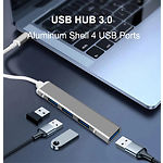 Фото Концентратор HUB USB 3.1 Dynamode DM-UH-311AC Silver, USB-A/C -> USB3.0 + 3* USB2.0 #2