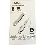 Фото Концентратор HUB USB 3.1 Dynamode DM-UH-311AC Silver, USB-A/C -> USB3.0 + 3* USB2.0 #1