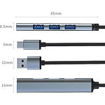 Фото Концентратор HUB USB 3.1 Dynamode DM-UH-312AC Grey, USB-A/C -> USB3.0 + 3* USB2.0 #3