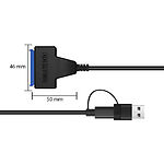 Фото Конвертер Dynamode DM-AD-SATA-U3 USB3.0 Type-A + Type-C -> SATA HDD/SSD 2.5" #1