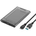 Фото HDD Rack Maiwo K2510B прозоро-чорна зонішня кишеня USB3.0 2,5" S-ATA HDD/SSD