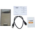 Фото HDD Rack Maiwo K2510B прозоро-чорна зонішня кишеня USB3.0 2,5" S-ATA HDD/SSD #3