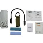 Фото HDD Rack Maiwo K1695 Grey Alu зовнішня кишеня USB4.0 Type-C 40Gbps на M2 SSD NVMe 2280 #7