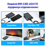 Фото HDD Rack Dynamode DM-CAD-25317C Black зовнішня кишеня USB3.1 Type-C 2,5" S-ATA SSD/HDD #6