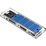 Фото HDD Rack Dynamode DM-CAD-SSD09 прозора зовнішня кишеня USB3.2 Type-C -> M.2 SATA/NVMe SSD #13