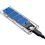 Фото HDD Rack Dynamode DM-CAD-SSD09 прозора зовнішня кишеня USB3.2 Type-C -> M.2 SATA/NVMe SSD #12