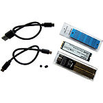 Фото HDD Rack Dynamode DM-CAD-SSD09 прозора зовнішня кишеня USB3.2 Type-C -> M.2 SATA/NVMe SSD #6