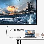 Фото Перехідник STLab U-996-4K DisplayPort тато (сигнал) в HDMI мама (пристрій), 4K Ultra HD #3