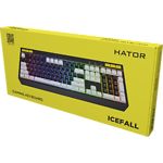 Фото Клавіатура HATOR Icefall black-white (HTK400UA)