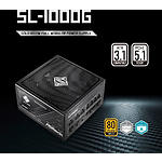 Фото Блок живлення AsRock SL-1000G, 1000W 80+GOLD, PCIe 5.1 & ATX3.1, 135mm Fan, Fully Modular #8