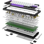 Зображення Клавіатура HATOR Hellyberry HK60 White-Violet механічна #3 Фото Клавіатура HATOR Hellyberry HK60 White-Violet механічна #3