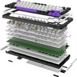 Фото Клавіатура HATOR Hellyberry HK75 White-Violet механічна #5