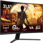 Фото AOC 32" C32G42ZE, VA 1920x1080, 240Гц, 4мс, 3500:1, 300кд/м2, HDMI/DP #1