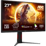 Фото AOC 27" U27G4XM, MiniLED IPS 3840x2160, 160Гц, 1мс, 1000:1, 1200кд/м2, HDMI/DP #1