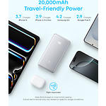 Фото Зовнішній акумулятор Power Bank ANKER A110EH21 White, 20000mAh, QC/PD, 22.5W, USB-C Cable #1