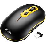 Мишка HOCO GM21 Platinum Wireless Black-Yellow (6931474790941) - фото